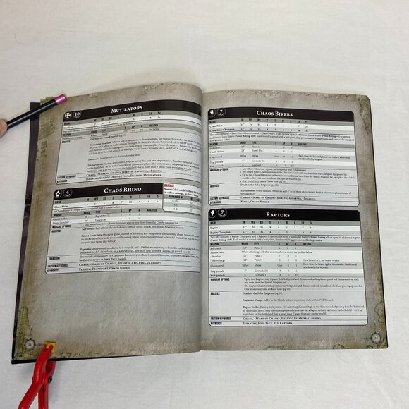 Warhammer 40K Index Chaos Heretic Astartes Daemons Book Rare Wargame Guide - Picture 8 of 9